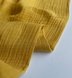 COTTON DOUBLE GAUZE •  Moutarde SALE $32/per metre