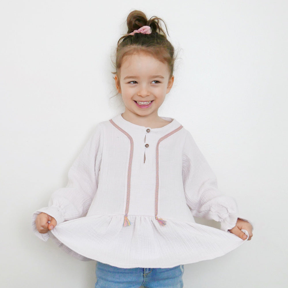 LILAS TRIO Blouse, Top & Dress - Kids 3Y/12Y • Pattern