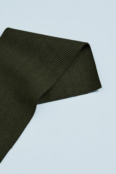 Organic Ribbing Pattern ORGANIC RIBBING • Khaki $36.00/metre • Pattern Scissors Frock