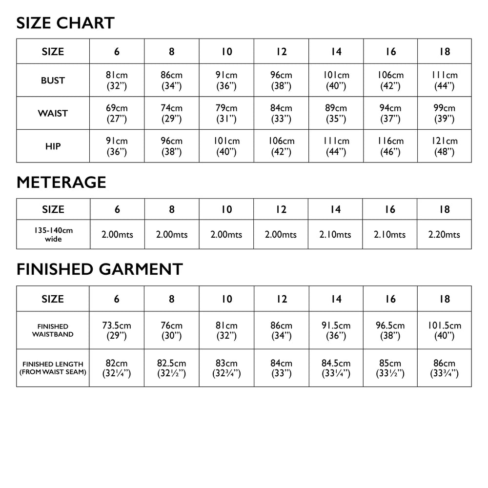 TESSUTI • MADDEN SKIRT PATTERN • PATTERN SCISSORS FROCK – Pattern ...