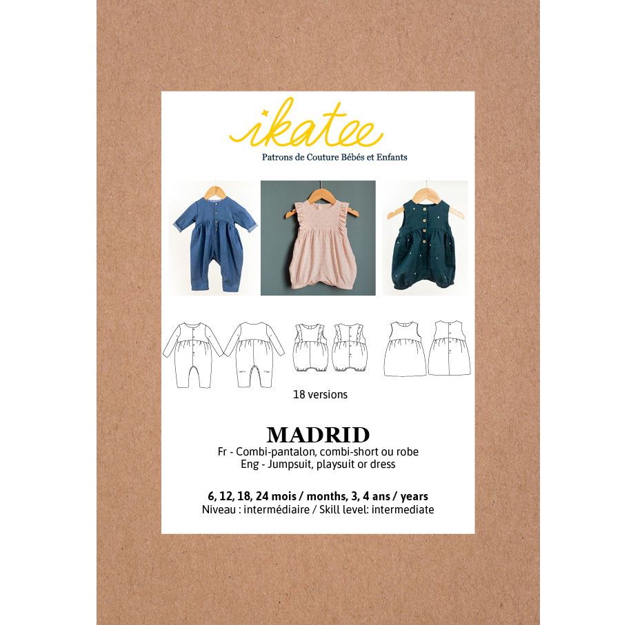 MADRID Jumpsuit/Playsuit/Dress - Baby 6M/4Y • Pattern