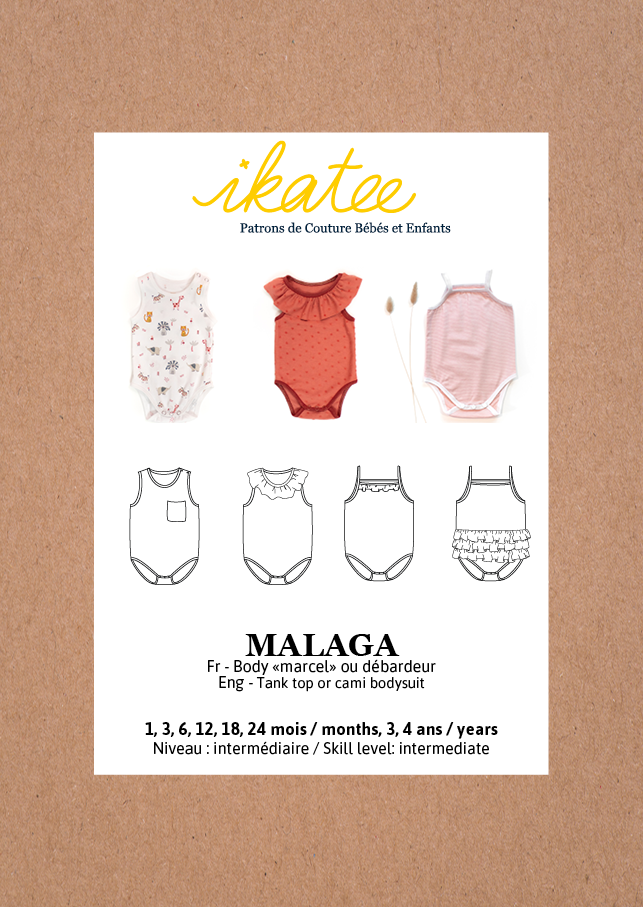 MALAGA Romper/Bodysuit - Baby 1M/4Y • Pattern