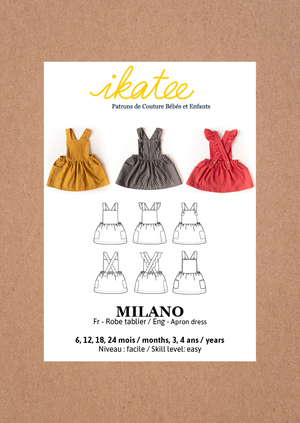 MILANO Apron Dress - Baby 6M/4Y  • Pattern