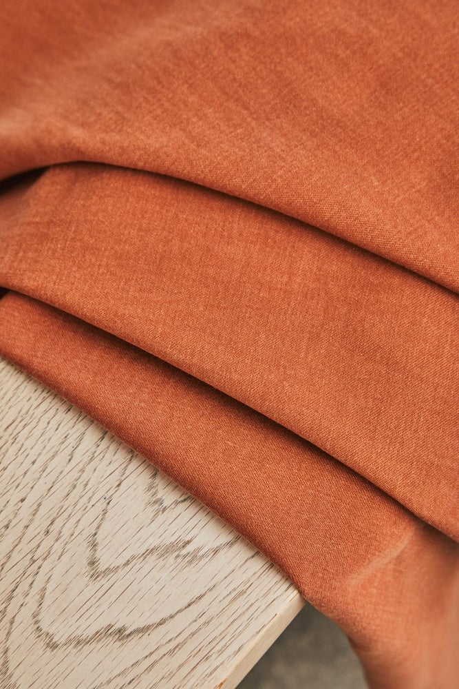 SERA WEIGHTY COTTON BLEND • Rust $58.00/metre