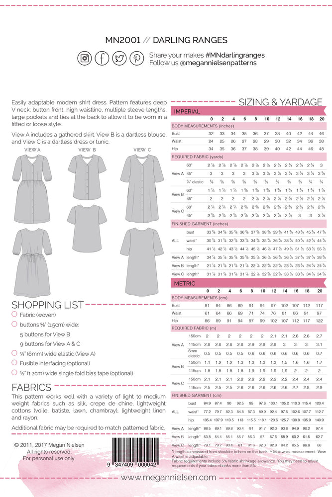 
                
                    Load image into Gallery viewer, DARLING RANGES DRESS &amp;amp; BLOUSE • Pattern
                
            
