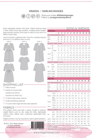 DARLING RANGES DRESS & BLOUSE • Pattern