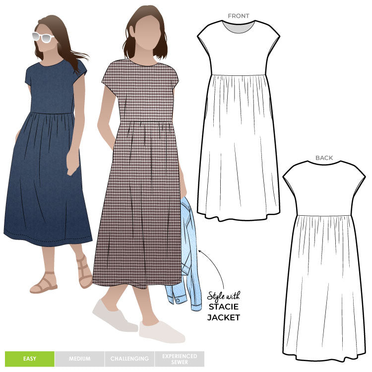 STYLE ARC • MONTANA MIDI DRESS • PATTERN SCISSORS FROCK – Pattern ...