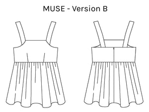 
                
                    Load image into Gallery viewer, MUSE TOP &amp;amp; DRESS • Pattern
                
            