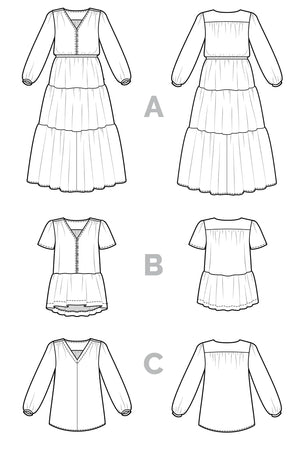 NICKS DRESS & BLOUSE • Pattern