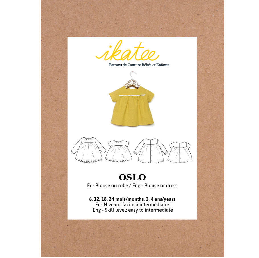 OSLO Blouse & Dress - Baby Girl 6M/4Y • Pattern