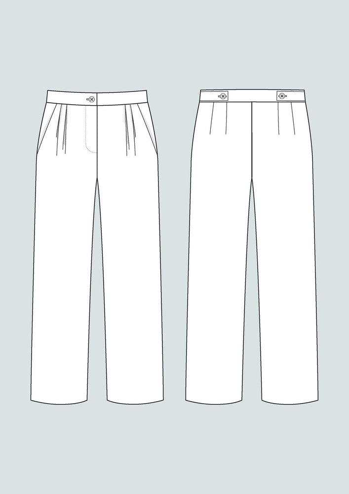 
                
                    Load image into Gallery viewer, HIGH-WAISTED TROUSERS • Pattern
                
            