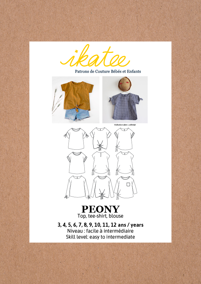 Peony Top & Blouse - Kids 3Y/12Y • Pattern