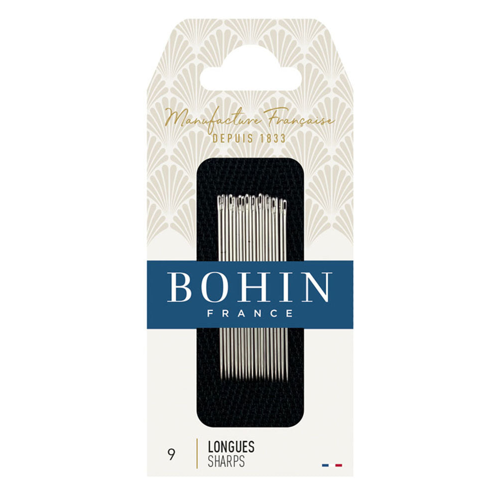 BOHIN SHARPS NEEDLES • No. 9 • Pouch of 20