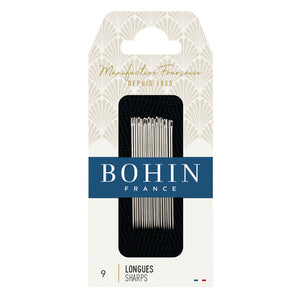 BOHIN SHARPS NEEDLES • No. 9 • Pouch of 20