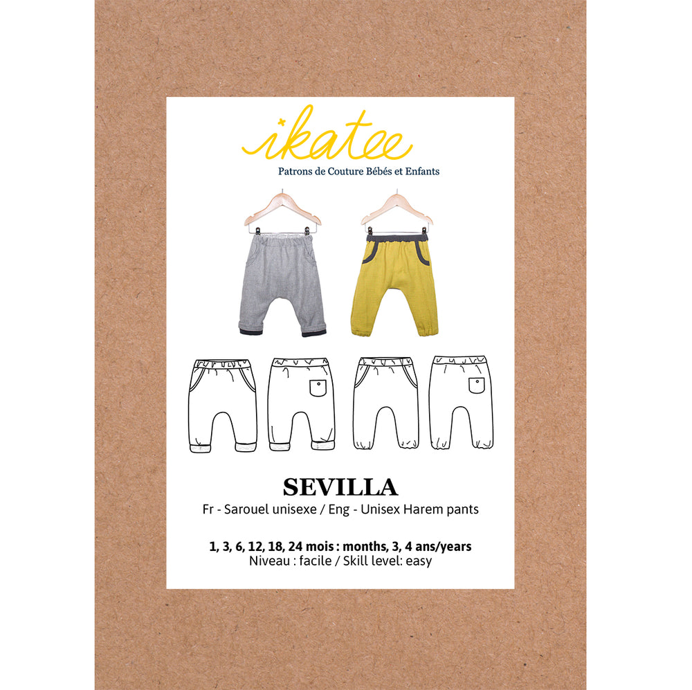 SEVILLA Harem Pants - Baby 1M/4Y • Pattern