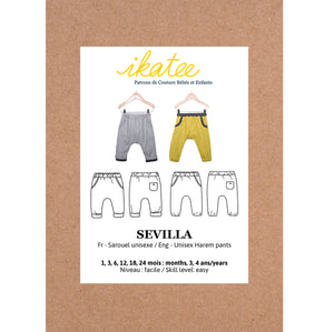 SEVILLA Harem Pants - Baby 1M/4Y • Pattern