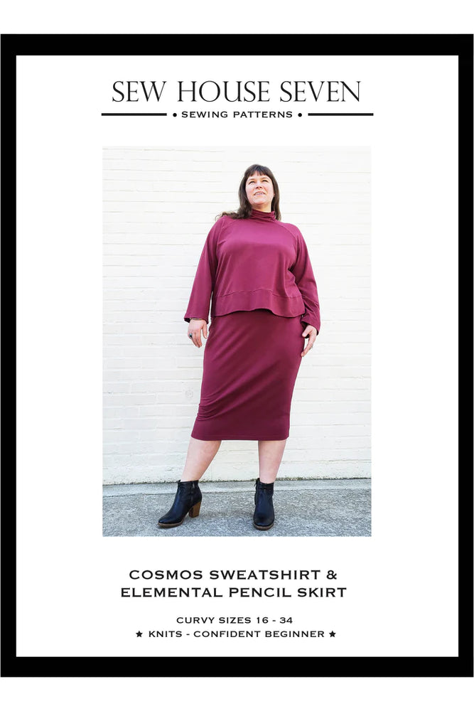 COSMOS SWEATSHIRT & ELEMENTAL PENCIL SKIRT • Pattern • Sew House 7