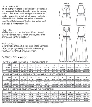 SOUTHPORT DRESS • Pattern