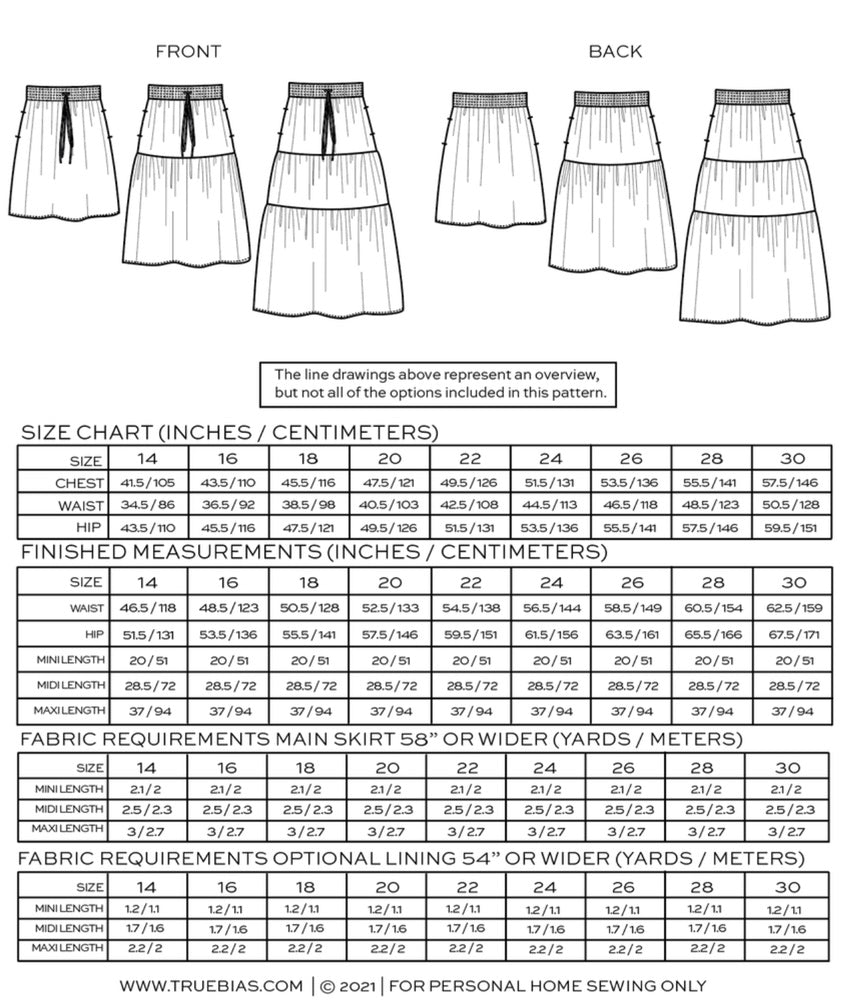 MAVE SKIRT • Pattern