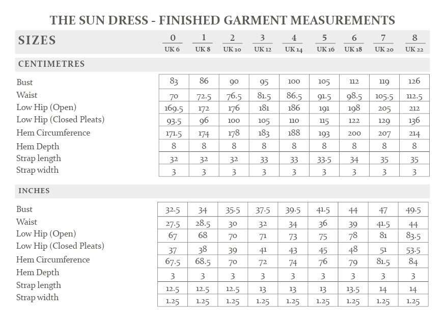 THE SUN DRESS • Pattern