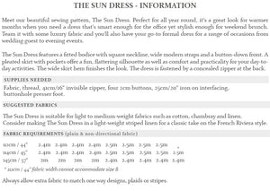 THE SUN DRESS • Pattern
