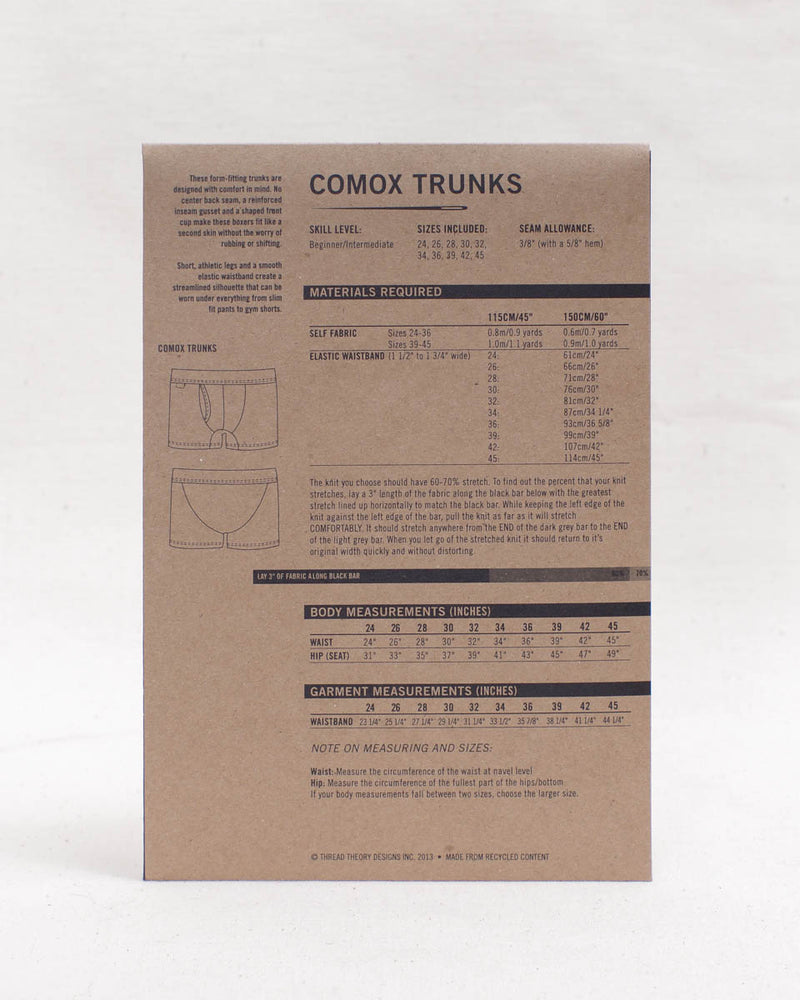 COMOX TRUNKS • Pattern