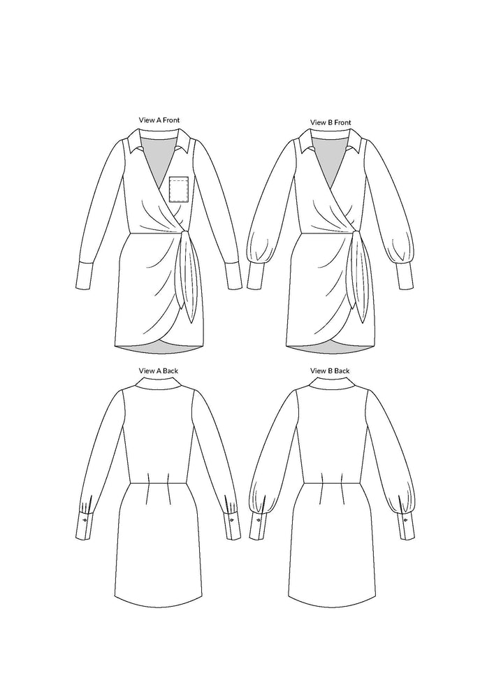 
                
                    Load image into Gallery viewer, ATLAS WRAP DRESS • PDF Pattern
                
            
