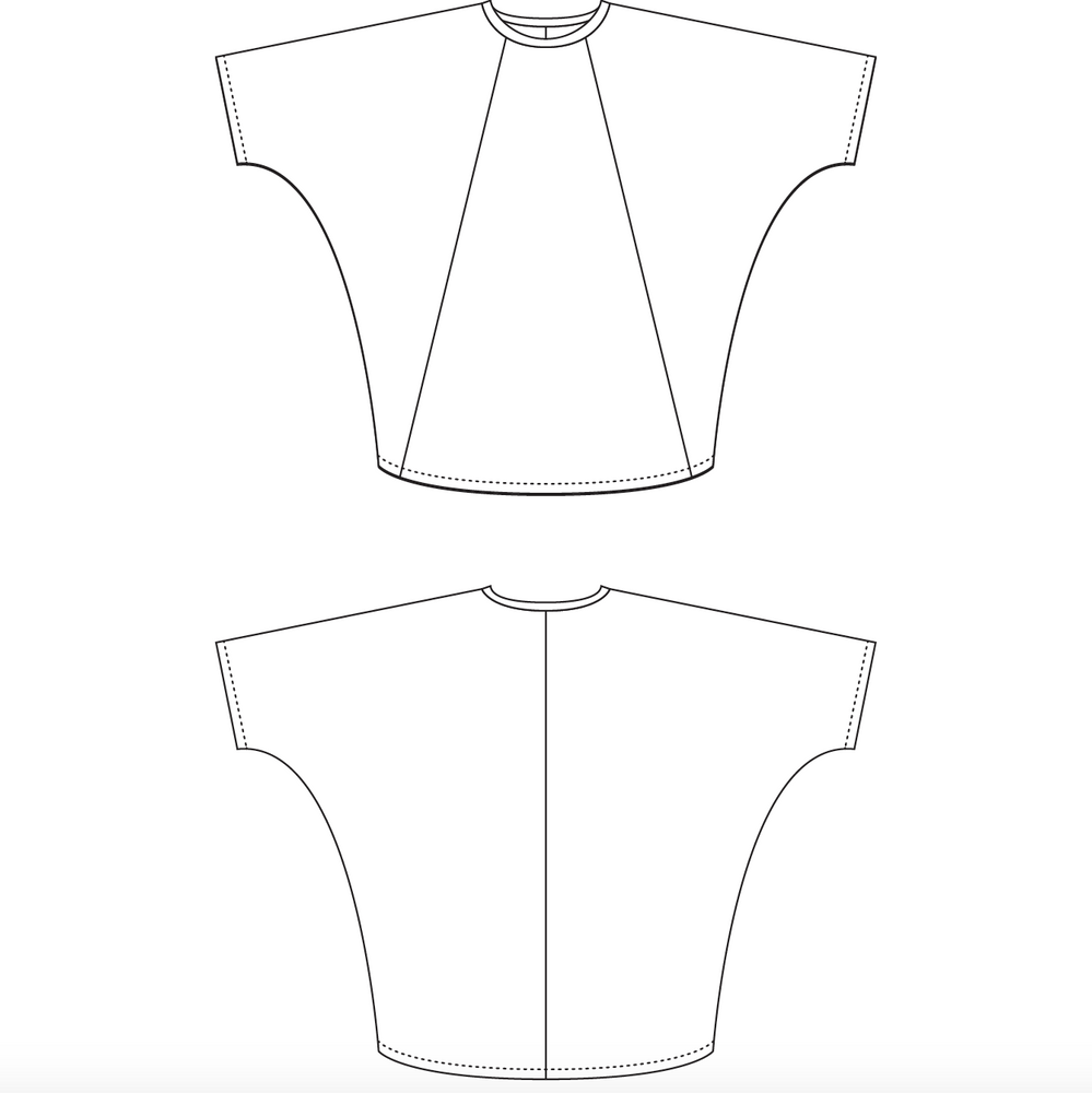 Sewing patterns by Masin • TULIA TEE • PDF Pattern • Pattern Scissors Frock