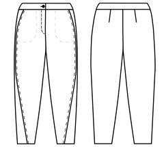TWIST PANTS • Pattern