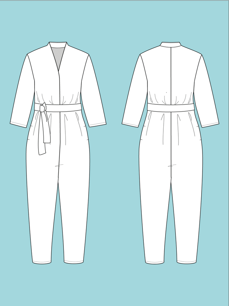 V-NECK JUMPSUIT • Pattern