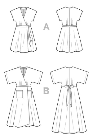 ELODIE WRAP DRESS • Pattern