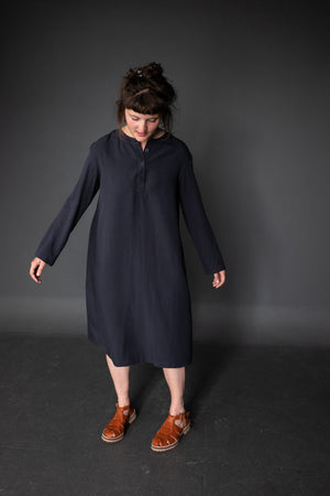 TENCEL™ LYOCELL/LINEN  • Voyage Navy • Remnant 140cm