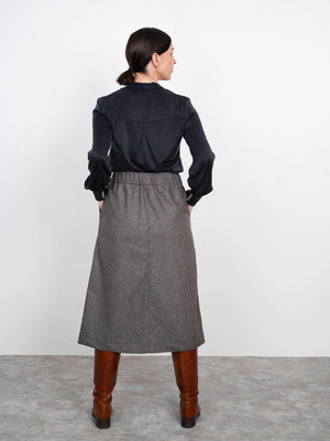 A-LINE MIDI SKIRT • Pattern