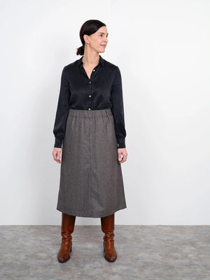 A-LINE MIDI SKIRT • Pattern