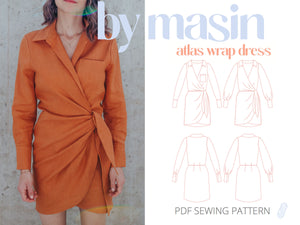 ATLAS WRAP DRESS • PDF Pattern