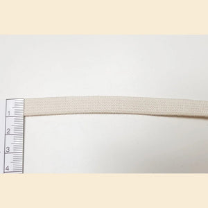 ORGANIC COTTON ELASTIC • Natural Un-dyed 9.5mm • Strong