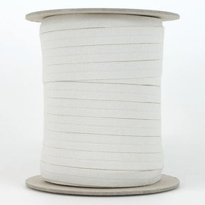 ORGANIC COTTON ELASTIC • Edge Binding • Fold Over • Natural Un-dyed 15mm