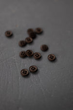 COTTON BUTTONS • Black Coffee • 11mm