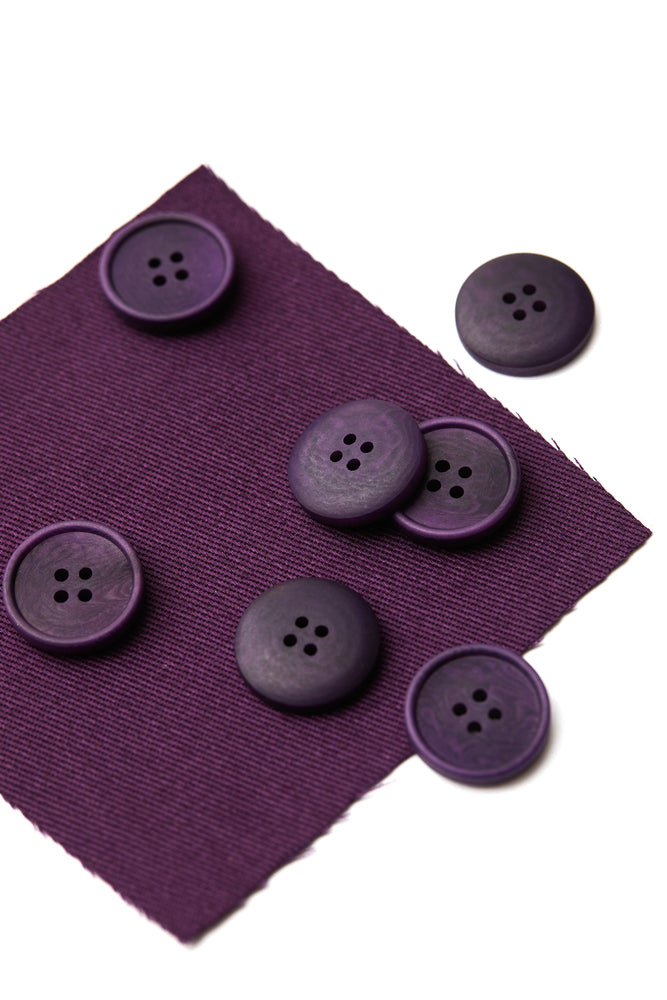 BLAZE COROZO BUTTONS • Plum • 20mm
