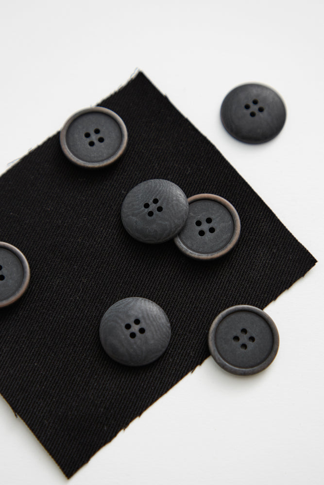 BLAZE COROZO BUTTONS • Black • 20mm