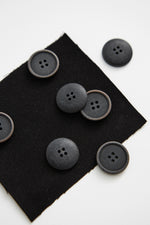 BLAZE COROZO BUTTONS • Black • 15mm or 20mm