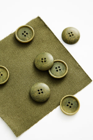 BLAZE COROZO BUTTONS • Olive Green • 20mm