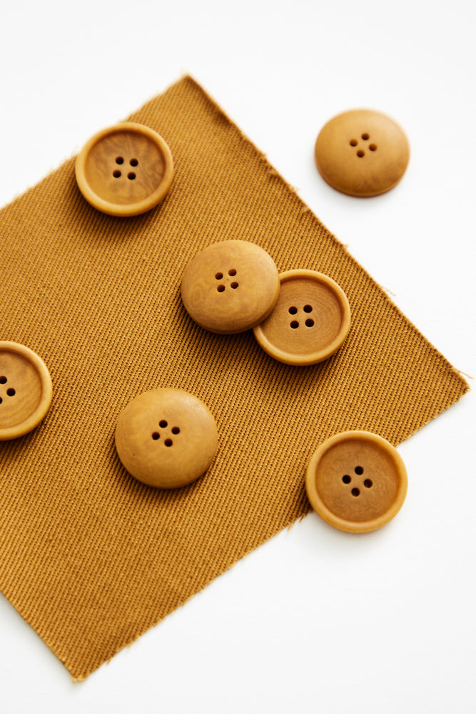 BLAZE COROZO BUTTONS • Dry Mustard • 20mm