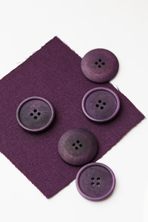 BLAZE COROZO BUTTONS • Plum • 28mm