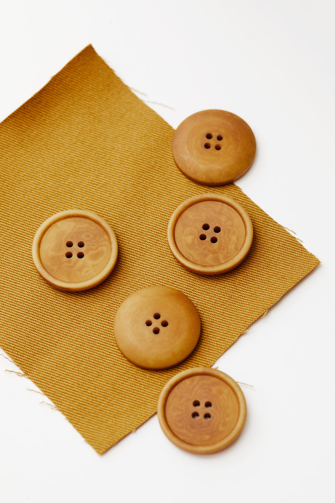 BLAZE COROZO BUTTONS • Dry Mustard • 28mm