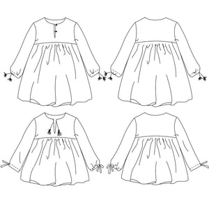 CAMELIA Blouse & Dress - Kids 3Y/12Y • Pattern