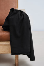 CANA SEERSUCKER • Black • Remnant 85cm