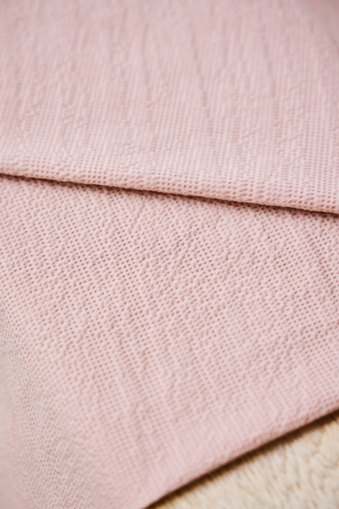 CANA SEERSUCKER • Powder Pink $55.00/metre