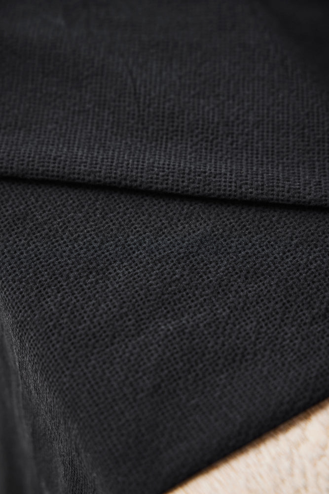 CANA SEERSUCKER • Black • Remnant 85cm