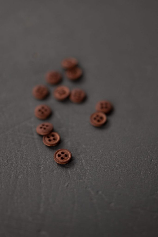 COTTON BUTTONS • Cinnamon Dust • 11mm